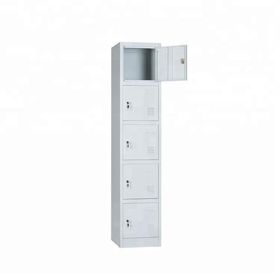 new design full height stainless cabinet steel locker 5 door
