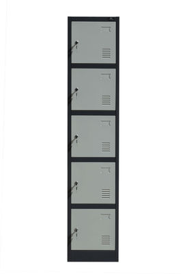new design full height stainless cabinet steel locker 5 door