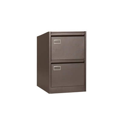 Black Roller Metal Home Office Furniture 2 Drawers File Cabinet