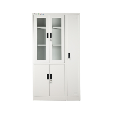 Glass Door Display Filing Cabinet With Newly Steel Clothes Cabinet