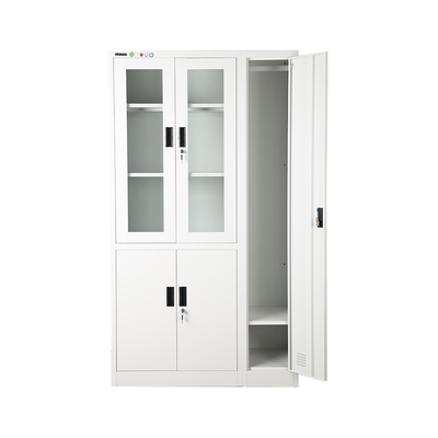 Glass Door Display Filing Cabinet With Newly Steel Clothes Cabinet